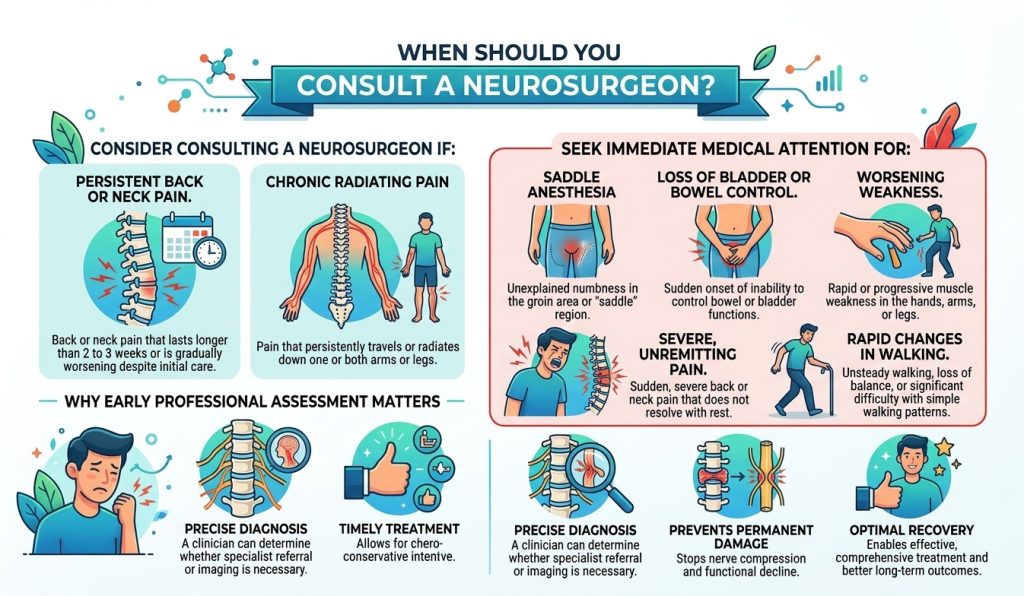 When Should You Consult a Neurosurgeon Infographic